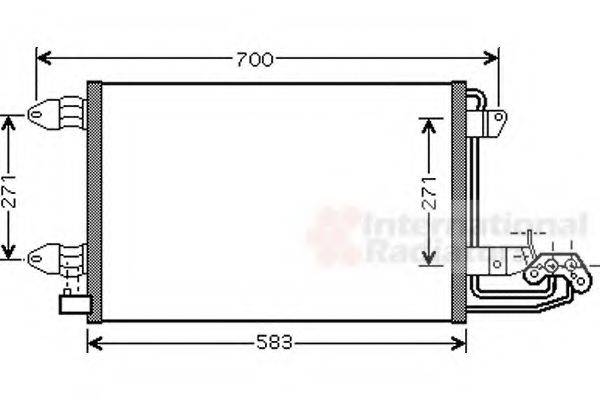 VAN WEZEL 58005209 Конденсатор, кондиціонер