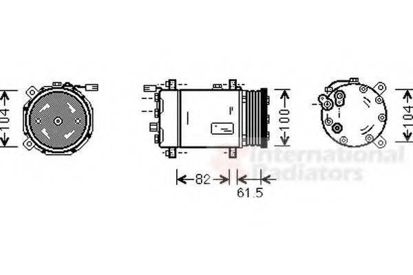 VAN WEZEL 5800K167 Компресор, кондиціонер