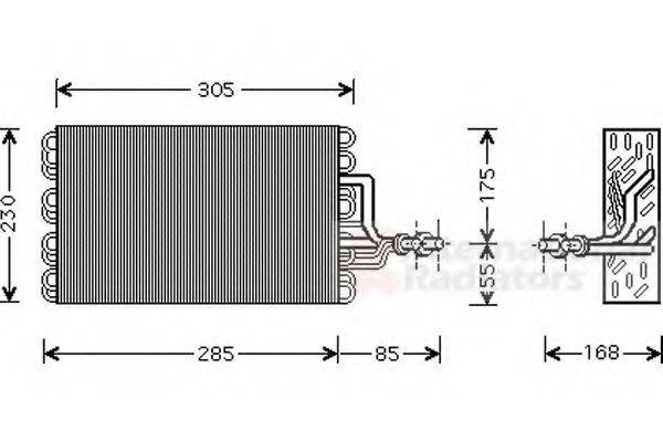 VAN WEZEL 5800V077 Випарник, кондиціонер