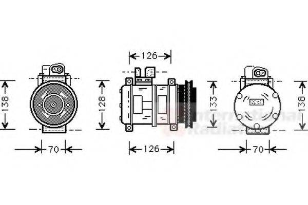 VAN WEZEL 7400K035 Компресор, кондиціонер