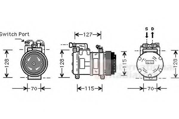 VAN WEZEL 7700K031 Компресор, кондиціонер