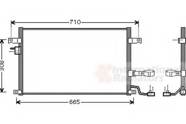 VAN WEZEL 81005056 Конденсатор, кондиціонер