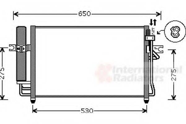 VAN WEZEL 82005087 Конденсатор, кондиціонер