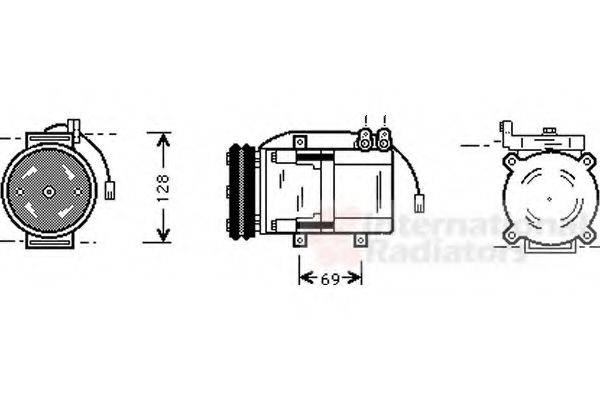 VAN WEZEL 8200K063 Компресор, кондиціонер