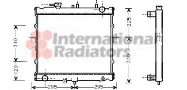 VAN WEZEL 83002022 Радіатор, охолодження двигуна