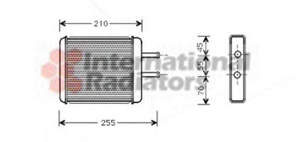 VAN WEZEL 83006010 Теплообмінник, опалення салону