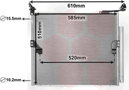 VAN WEZEL 53005677 Конденсатор, кондиціонер