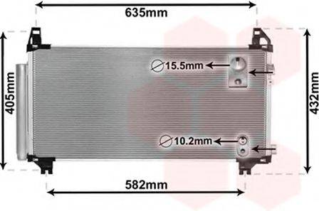 VAN WEZEL 53005680 Конденсатор, кондиціонер