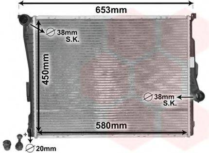 VAN WEZEL 06002278 Радіатор, охолодження двигуна