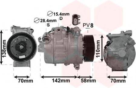 VAN WEZEL 0600K496 Компресор, кондиціонер