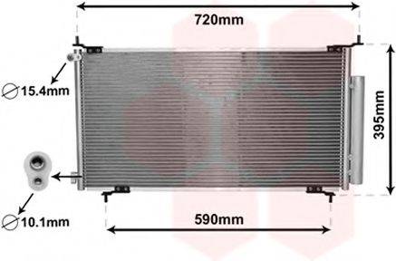 VAN WEZEL 25005210 Конденсатор, кондиціонер