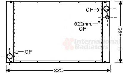 VAN WEZEL 03002289 Радіатор, охолодження двигуна