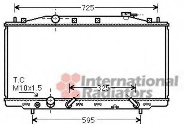 VAN WEZEL 25002224 Радіатор, охолодження двигуна