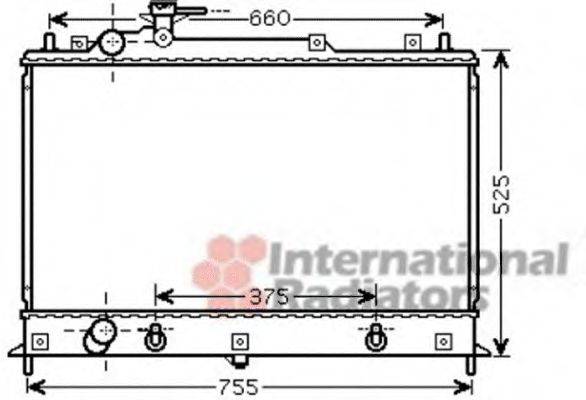 VAN WEZEL 27002210 Радіатор, охолодження двигуна