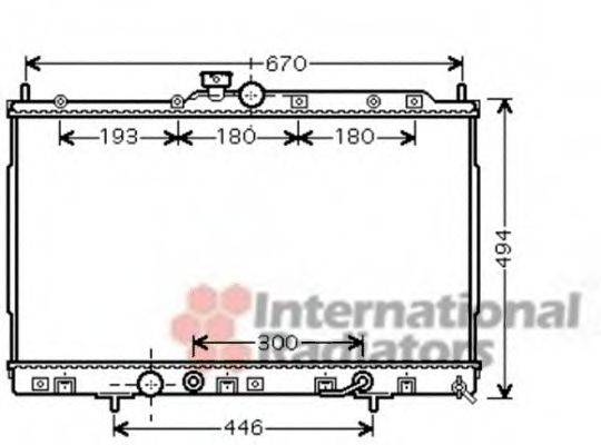 VAN WEZEL 32002185 Радіатор, охолодження двигуна