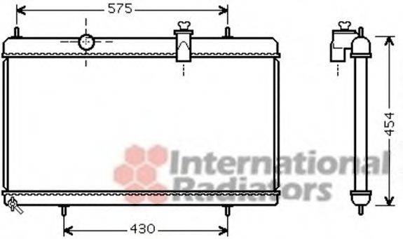 VAN WEZEL 40002313 Радіатор, охолодження двигуна