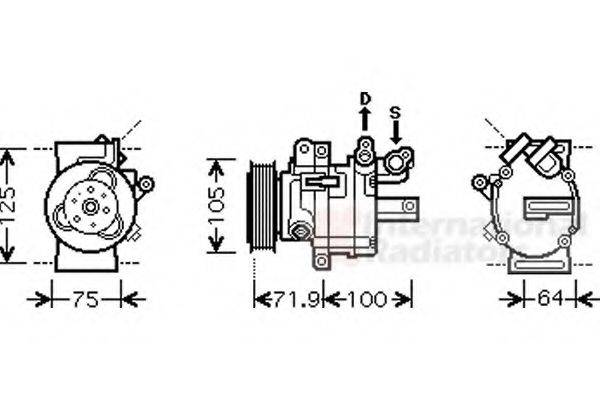 VAN WEZEL 4000K317 Компресор, кондиціонер