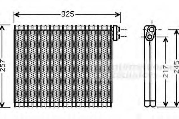 VAN WEZEL 5300V484 Випарник, кондиціонер