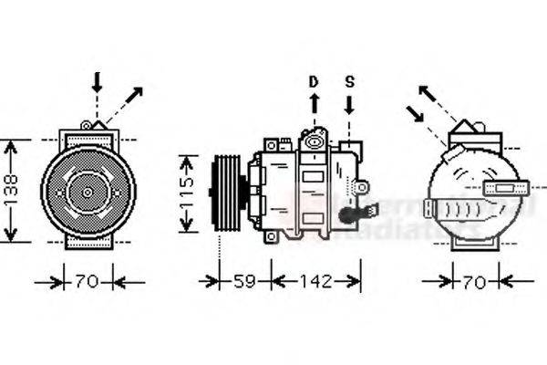 VAN WEZEL 5800K284 Компресор, кондиціонер