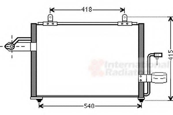 VAN WEZEL 81005084 Конденсатор, кондиціонер