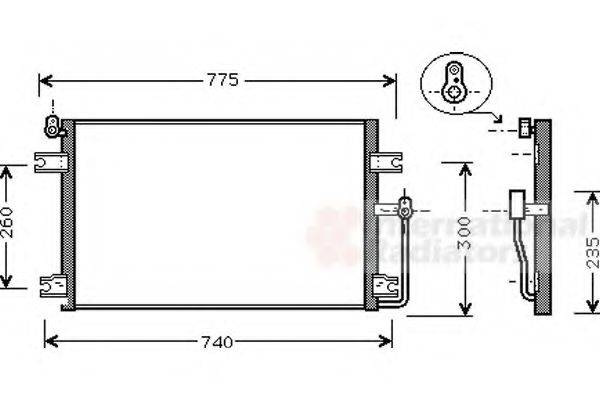 VAN WEZEL 81005085 Конденсатор, кондиціонер