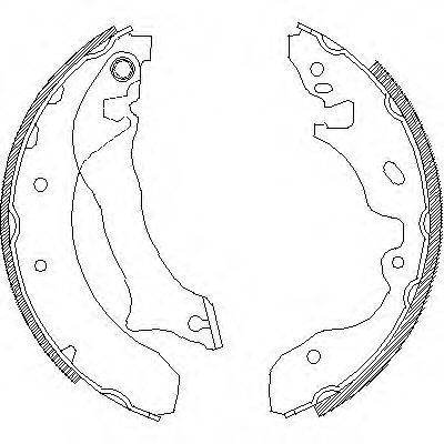 WOKING Z404200 Комплект гальмівних колодок