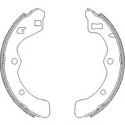 WOKING Z406700 Комплект гальмівних колодок