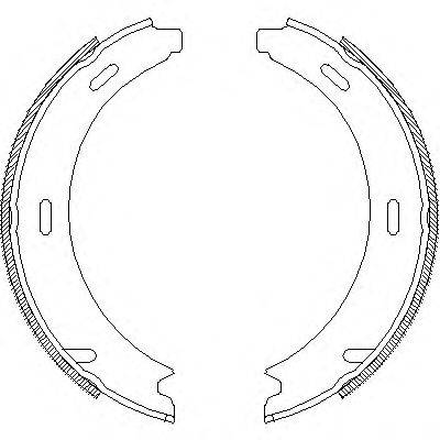 WOKING Z409301 Комплект гальмівних колодок, стоянкова гальмівна система