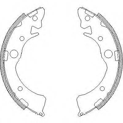 WOKING Z409601 Комплект гальмівних колодок