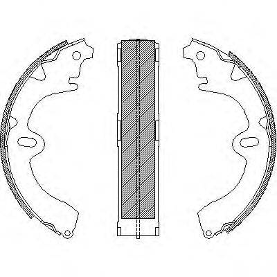 WOKING Z409701 Комплект гальмівних колодок