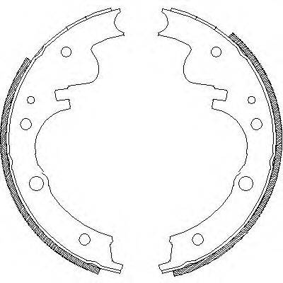 WOKING Z412100 Комплект гальмівних колодок