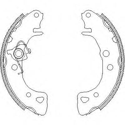WOKING Z412600 Комплект гальмівних колодок