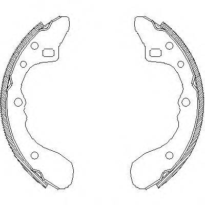 WOKING Z415400 Комплект гальмівних колодок