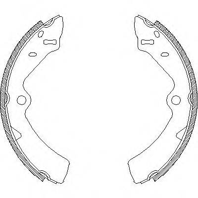 WOKING Z416700 Комплект гальмівних колодок