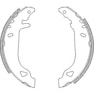 WOKING Z417900 Комплект гальмівних колодок