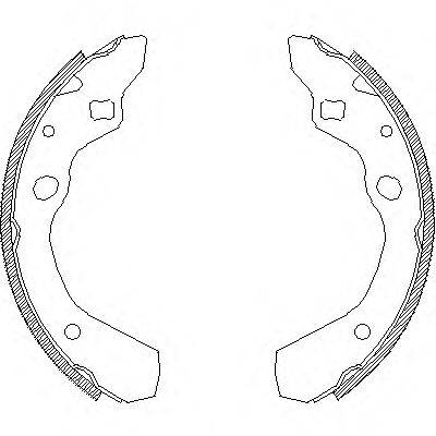 WOKING Z419000 Комплект гальмівних колодок