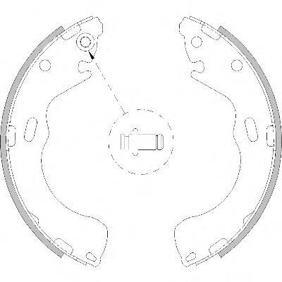 WOKING Z421000 Комплект гальмівних колодок