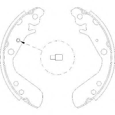 WOKING Z415600 Комплект гальмівних колодок