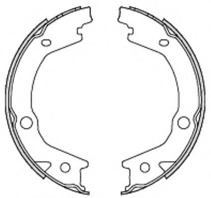 WOKING Z469700 Комплект гальмівних колодок, стоянкова гальмівна система