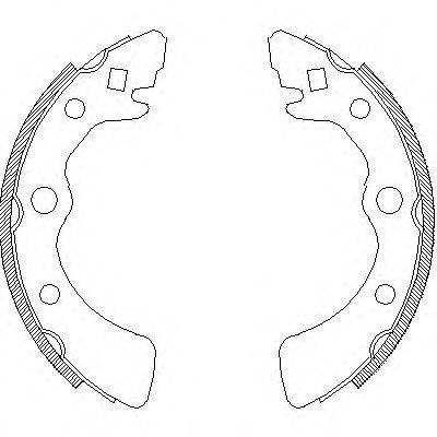 WOKING Z432300 Комплект гальмівних колодок