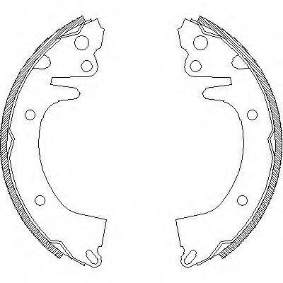 WOKING Z432500 Комплект гальмівних колодок