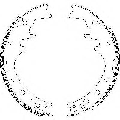 WOKING Z434200 Комплект гальмівних колодок