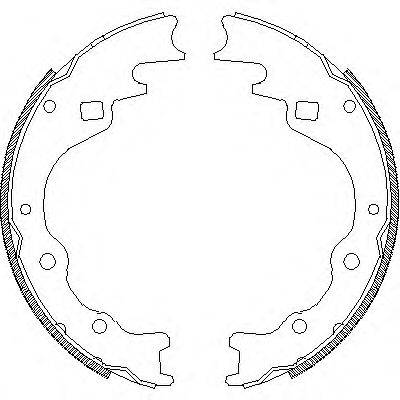 WOKING Z436500 Комплект гальмівних колодок