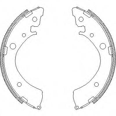 WOKING Z436700 Комплект гальмівних колодок