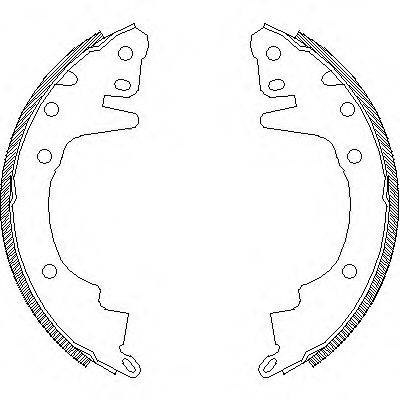 WOKING Z436900 Комплект гальмівних колодок