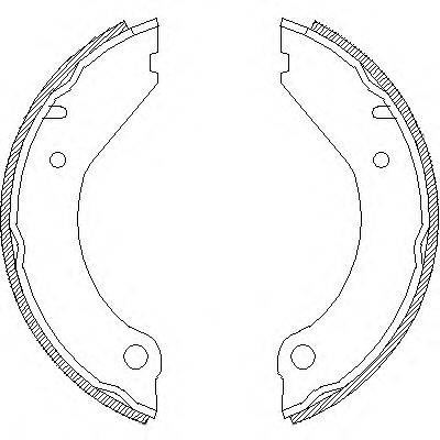 WOKING Z439900 Комплект гальмівних колодок, стоянкова гальмівна система