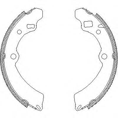 WOKING Z450400 Комплект гальмівних колодок