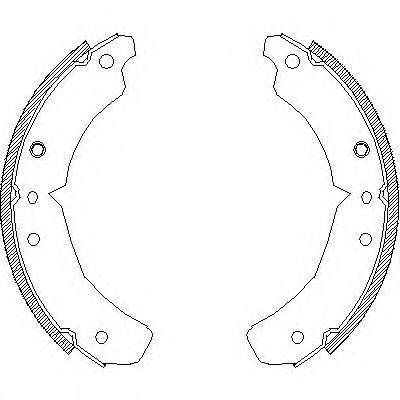 WOKING Z461000 Комплект гальмівних колодок