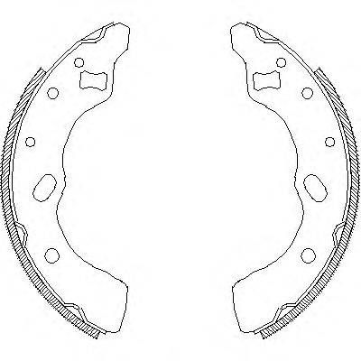 WOKING Z463900 Комплект гальмівних колодок