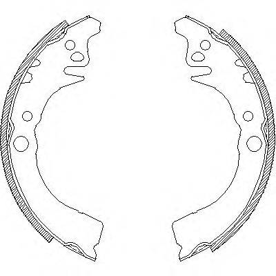 WOKING Z410200 Комплект гальмівних колодок